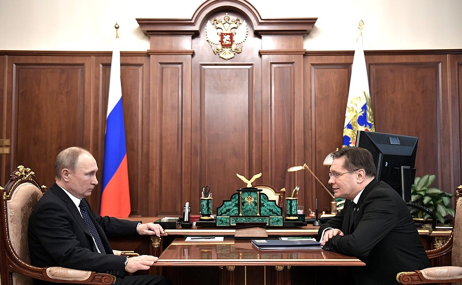 Лихачев представил президенту Путину перспективы проекта «Прорыв»
